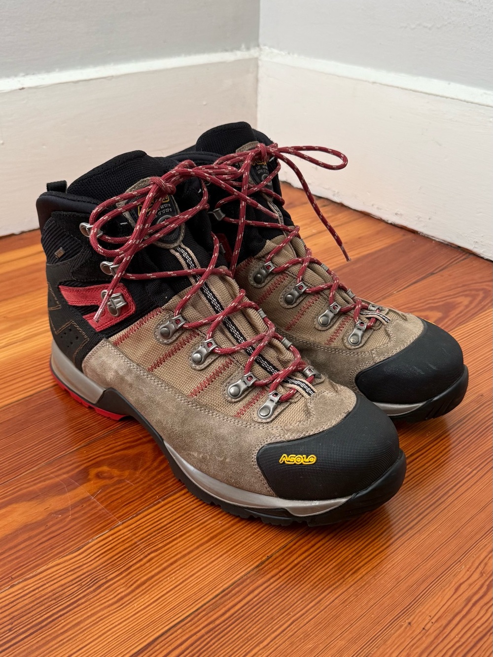 Asolo Fugitive GTX Hiking Boots Wool Black Men’s Size 13